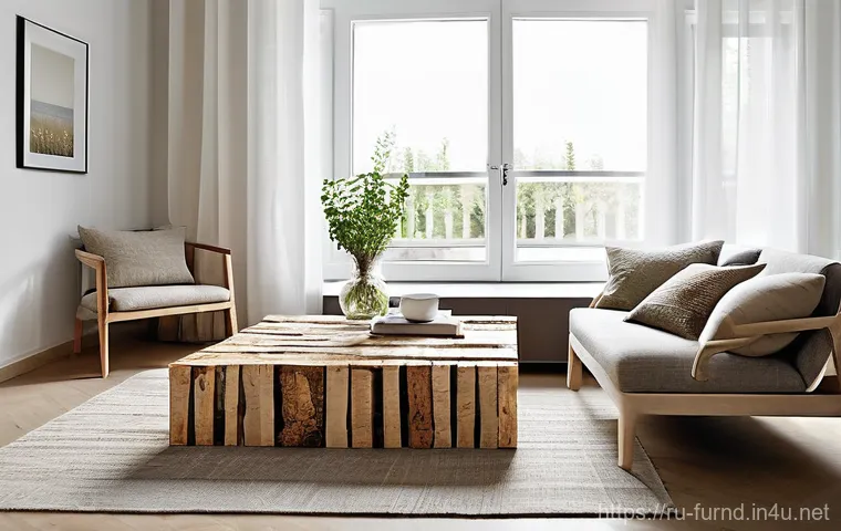 가구디자인에서 새로운 소재 개발 사례 - Prompt 1: Sustainable Modern Comfort with a Russian Flair**