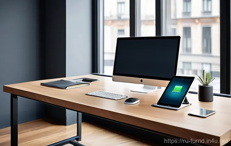 가구디자인 신규 기술 적용 사례 - A serene and futuristic bedroom featuring an advanced smart bed. A young adult, dressed in comfortab...